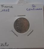 Frankrijk 50 centimes 1918 zilver, Postzegels en Munten, Ophalen of Verzenden