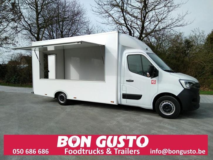 nieuwe marktwagen BonGusto XL, Auto's, Bestelwagens en Lichte vracht, Bedrijf, Fiat, Wit, Leder, Ophalen