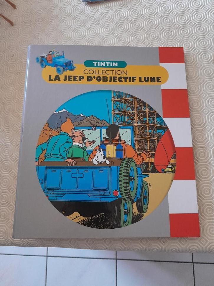 MODEL JEEP TINTIN OBJECTIEF MOON HACHETTE COLLECTIE, Verzamelen, Beelden en Beeldjes, Nieuw, Ophalen