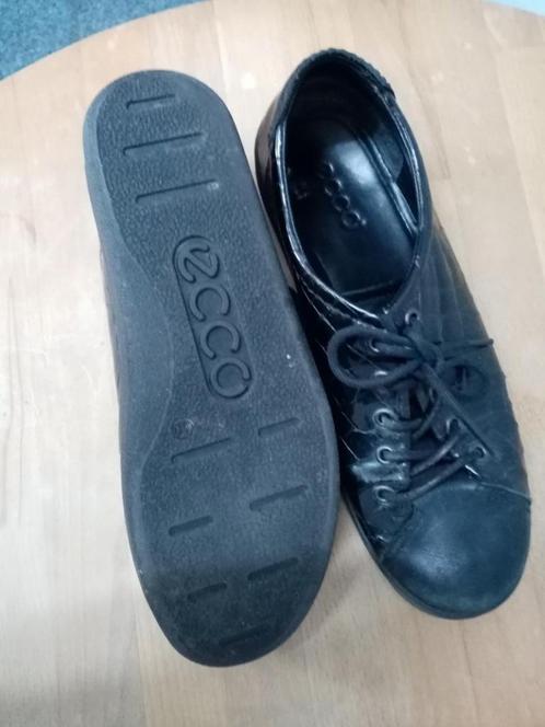ECCO zwart sneakers mocassins veterschoenen + borstel , 40, Kleding | Dames, Schoenen, Zo goed als nieuw, Sneakers, Zwart, Ophalen of Verzenden