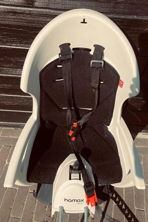 fietsstoel, Fietsen en Brommers, Fietsaccessoires | Fietsstoeltjes, Zo goed als nieuw, Achterzitje, 9 t/m 18 kg, Voetsteuntjes