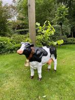 (Tuin)Beeld Koe, bel, uiers, boerderij, tuin, vijver, 100cm, Ophalen, Nieuw, Kunststof, Dierenbeeld
