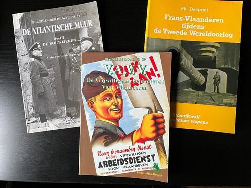 België in oorlog - onder de wapens (3 boeken), Verzamelen, Militaria | Tweede Wereldoorlog, Landmacht, Boek of Tijdschrift, Ophalen of Verzenden