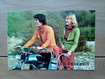 2x Peugeot bromfietsen folders brochures