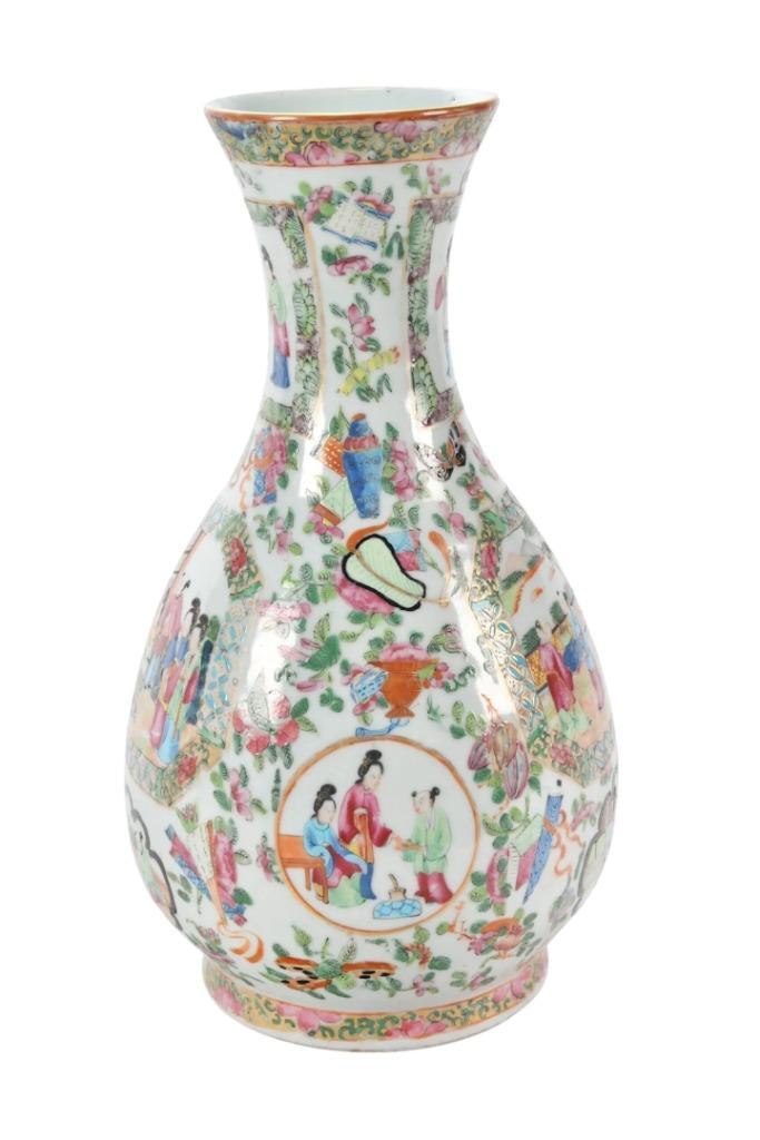 Canton porseleinen vaas Qing-dynastie China Guangxu-periode, Antiek en Kunst, Antiek | Vazen, Ophalen of Verzenden