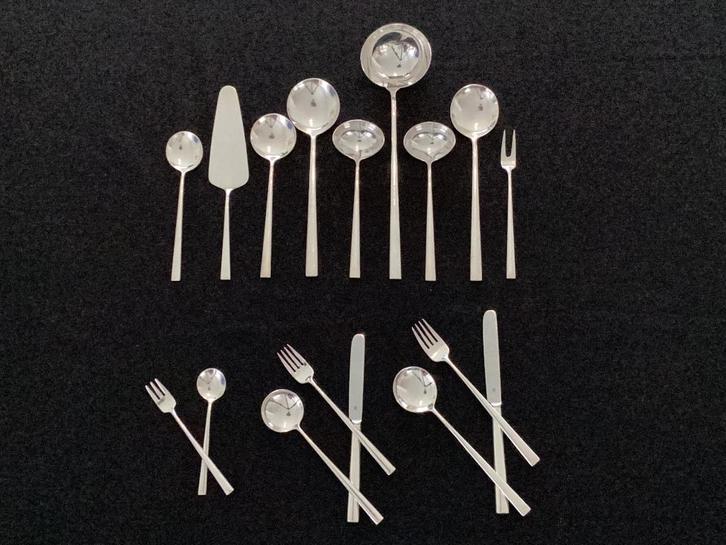 Auerhahn Omnia 90 verzilverd design bestek eetclub kookclub, Antiek en Kunst, Kunst | Designobjecten, Ophalen