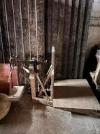 Authentieke baskuul met gewichten, Antiek en Kunst, Ophalen