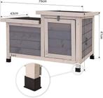 Clapier à lapins | Clapier à rongeurs | LIVRAISON GRATUITE, Neuf, LIONTO, -, -