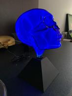 Lampe à plasma - Blue Skull, Huis en Inrichting, Ophalen of Verzenden, Gebruikt, Glas, Minder dan 50 cm