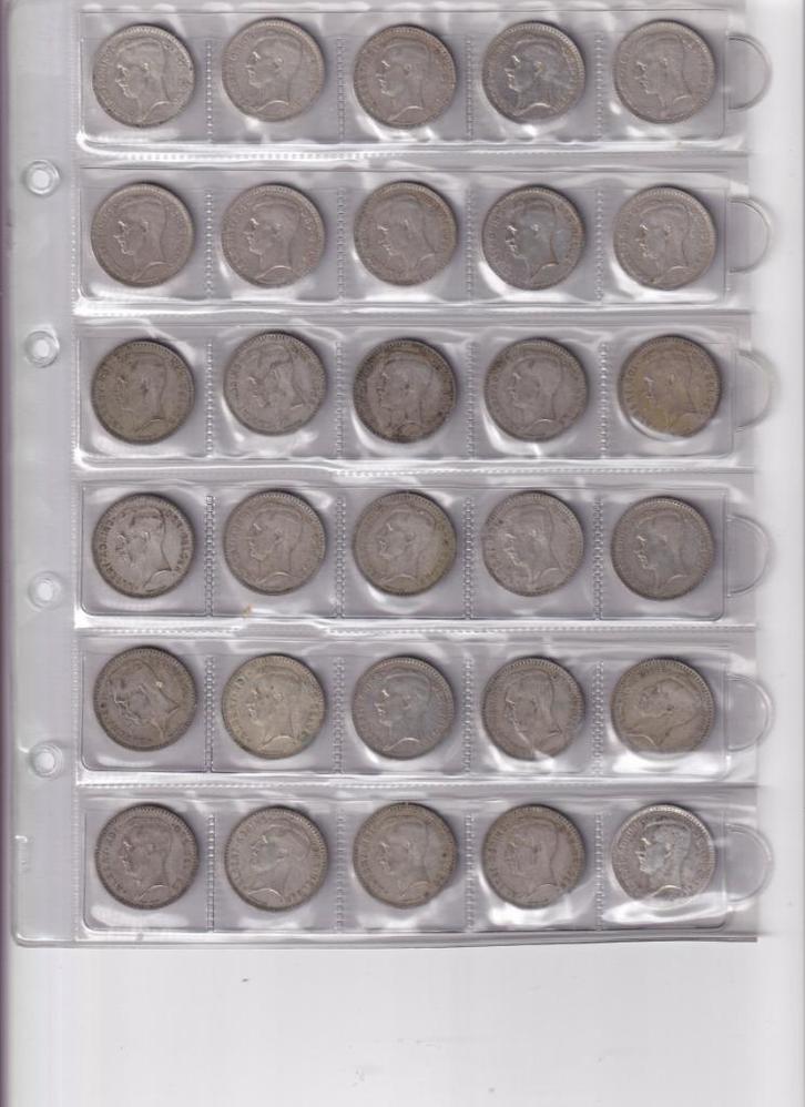 België - 20 Frank zilver - Albert I - 1934-1935, Postzegels en Munten, Munten | België, Setje, Zilver, Zilver, Ophalen of Verzenden
