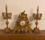 klok + kandelaars, Antiek en Kunst, Antiek | Klokken, Ophalen