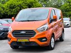 Ford Transit Custom 2.0TDCI 130CV B.AUTO DOUBLE CABINE 5PL T, Leder, Overige carrosserie, Onderhoudsboekje, Te koop