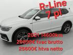 Tiguan Allspace R-Line 7 place full full 2021 146000km, Auto's, 1998 cc, USB, Leder, Diesel