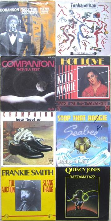 Lot van 8  DISCO  vinyl singles uit 1981