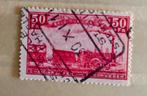 1935 Centenaire des chemins de fer belges, 50 FR, sceau ferr, Timbres & Monnaies, Enlèvement ou Envoi, Trains, Affranchi, Avec timbre