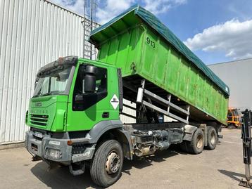 Iveco TRAKKER 310 6x4 STEEL TIPPER / KIPPER - MANUAL ZF - BI beschikbaar voor biedingen