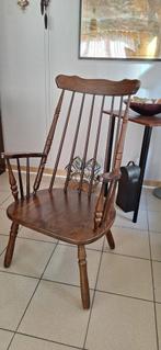 Mooie oude houten country stoel, Antiek en Kunst, Ophalen
