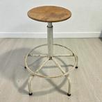 Vintage industriële kruk / tabouret / atelierstoel, Antiek en Kunst, Ophalen of Verzenden