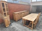 Complete eetkamerset, Ophalen, Gebruikt, Rustieke stijl, 4 tot 6 stoelen