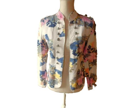 (84) - veste femme t.38 blanche - new collection -, Kleding | Dames, Jassen | Zomer, Zo goed als nieuw, Maat 38/40 (M), Wit, Ophalen of Verzenden