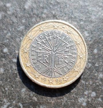 1 euro Frankrijk 1999 Liberte Egalite Fraternite beschikbaar voor biedingen