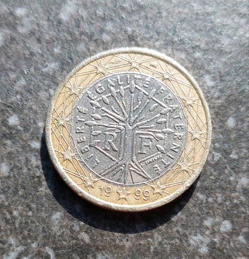 1 euro Frankrijk 1999 Liberte Egalite Fraternite, Postzegels en Munten, Munten | Europa | Euromunten, Losse munt, 1 euro, Frankrijk
