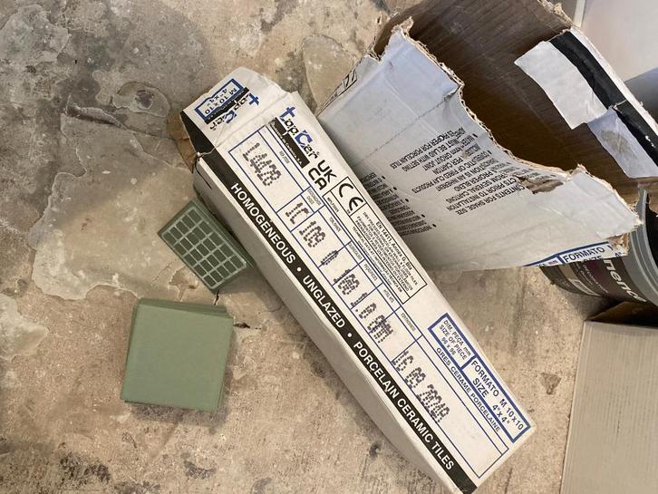 Topcer groene tegel, Doe-het-zelf en Bouw, Tegels, Nieuw, Wandtegels, Keramiek, Minder dan 20 cm, Minder dan 20 cm, Minder dan 5 m²