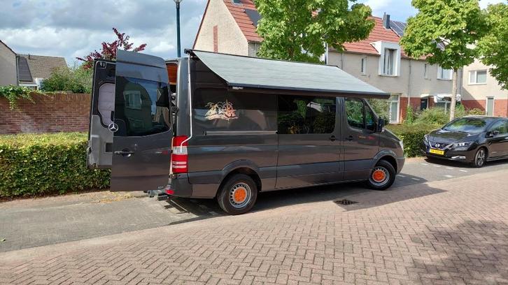 Camper Mercedes Sprinter 319 CDI 260PK 128000km's, Caravans en Kamperen, Mobilhomes, Particulier, tot en met 2, Buscamper of Camperbus