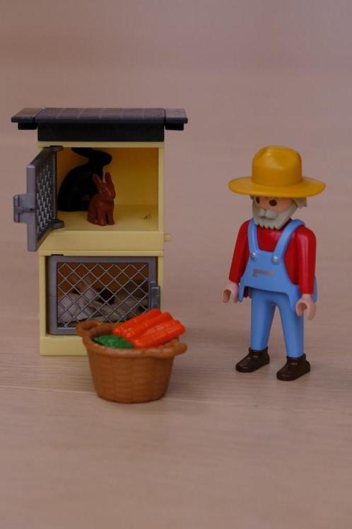Playmobil 4491 Konijnenhok met verzorger, Kinderen en Baby's, Speelgoed | Playmobil, Zo goed als nieuw, Complete set, Ophalen of Verzenden