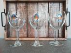 Leffe bierglas - 33cl - Origineel glas - 3 stuks, Verzamelen, Ophalen of Verzenden, Zo goed als nieuw, Bierglas