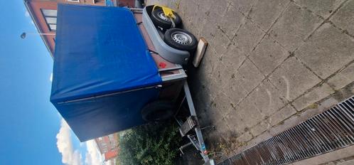 Dubbelas 750kg  aanhangwagen met huif KNOTT, Auto diversen, Aanhangers en Bagagewagens, Ophalen