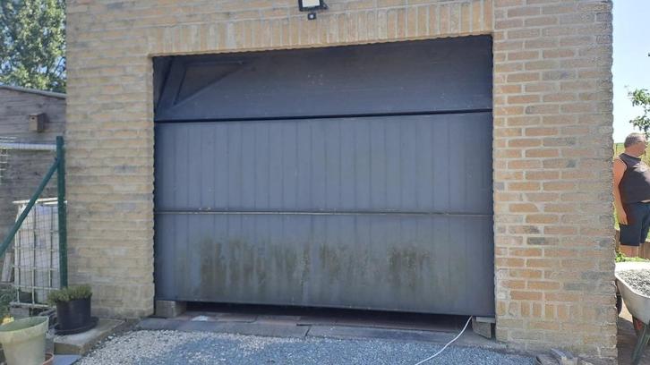 Garagepoort + motor en zenders, Doe-het-zelf en Bouw, Motoren, Gebruikt, Elektromotor, Ophalen