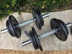 Ensemble d'haltères en bon état,( marques Domyos ), Sports & Fitness, Enlèvement, Comme neuf, Haltère