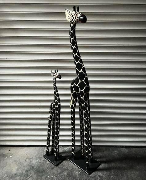 Houten Giraffen, Antiek en Kunst, Kunst | Beelden en Houtsnijwerken, Ophalen