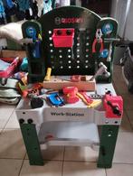 Werkbank - workstation Bosch met speelmateriaal, Kinderen en Baby's, Speelgoed | Speeltafels, Ophalen, Zo goed als nieuw