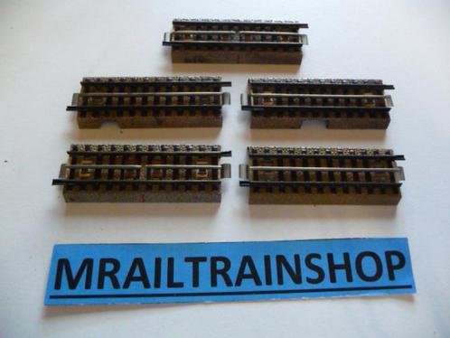 3600D1/2 MARKLIN HO - 5 x RAILS DROITS/VOIES DROITS 9 cm lik, Hobby & Loisirs créatifs, Trains miniatures | HO, Utilisé, Rails