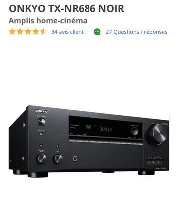 Amplificateur Onkyo TX-NR686 beschikbaar voor biedingen