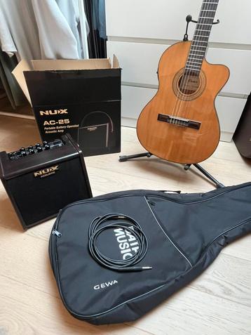 guitare électro-acoustique ibanez, avec materiel, Musique & Instruments, Enlèvement, Comme neuf