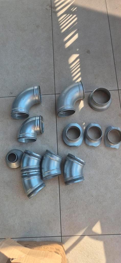 Galva stukken diameter 160 voor ventilatie, Doe-het-zelf en Bouw, Ventilatie en Afzuiging, Zo goed als nieuw, Ophalen