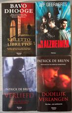 Verliefd/Dodelijk verlangen; Stiletto Libretto; Alzheimer, Boeken, Ophalen of Verzenden, Patrick De Bruyn