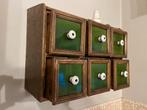 Antieken wandkastje, Huis en Inrichting, Kasten | Overige, Ophalen, Zo goed als nieuw