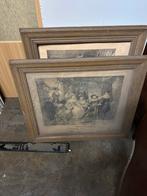 2 oude kaders met afbeeldingen in, Ophalen