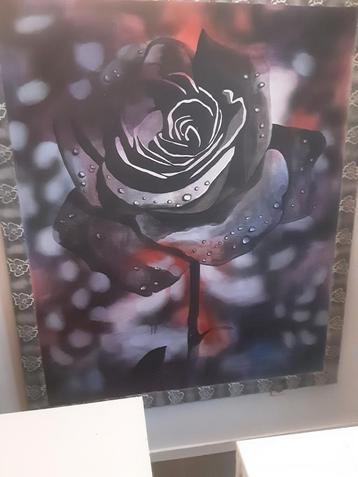 AIRBRUSH  SCHILDERIJ 'THE ROSE' 1, 50 M X 1,80M beschikbaar voor biedingen