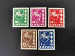 Litouwen 1937-39 - reeks wapenschild *, Postzegels en Munten, Ophalen of Verzenden, Overige landen, Postfris