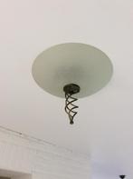 LAMP PLAFONDLAMP GLAS 2 STUKS ZEER GOEDE STAAT, Ophalen of Verzenden, Zo goed als nieuw, Glas