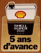 Vintage sticker Shell super 200 olie retro autocollant, Verzamelen, Stickers, Auto of Motor, Ophalen of Verzenden, Zo goed als nieuw