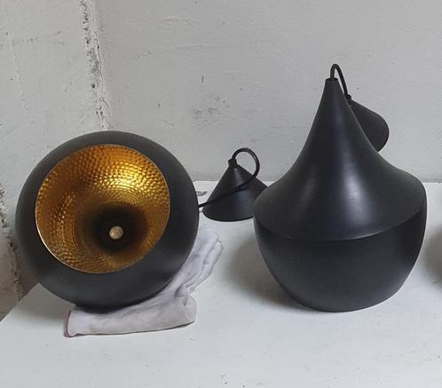 Tom Dixon Beat Fat LED hanglamp, zwart (1 Stuk), Maison & Meubles, Lampes | Suspensions, Comme neuf, Moins de 50 cm, Métal, Enlèvement ou Envoi