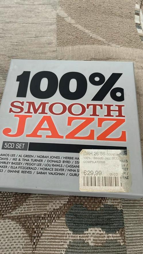 100% Smooth Jazz (5CD), Cd's en Dvd's, Cd's | Jazz en Blues, Zo goed als nieuw, Ophalen