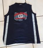 Unlocked - jongens tshirt mouwloos - blauw print - maat 164, Gebruikt, Verzenden, Shirt of Longsleeve, Unlocked