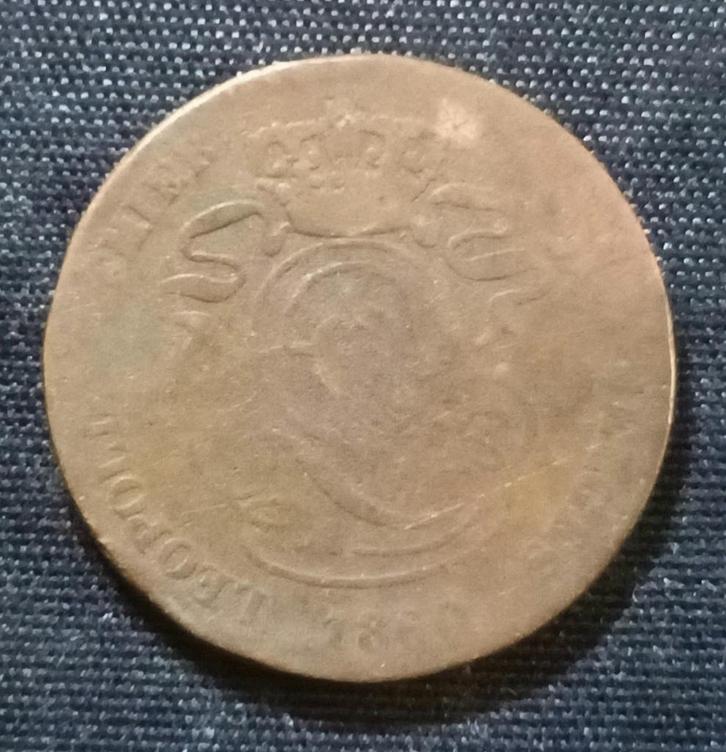 2 cent 1860 FR - Leopold I, Postzegels en Munten, Munten | België, Losse munt, Verzenden